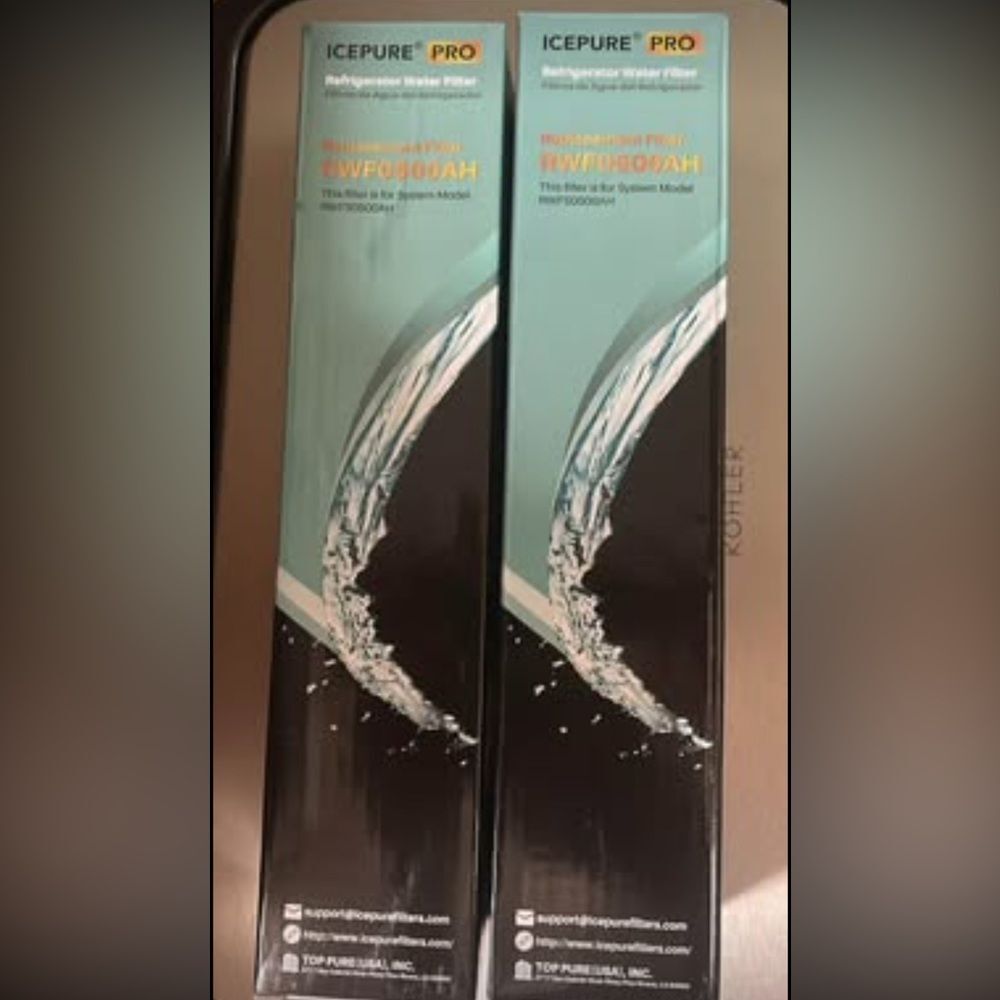 ❤️ 3/$18 Two icepure pro refrigerator water filters. New and unopened.